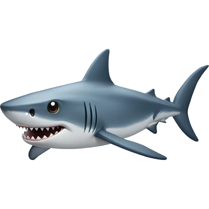 Shark with star eyes emoji