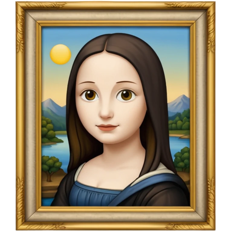 Mona Lisa in painting frame
















 emoji