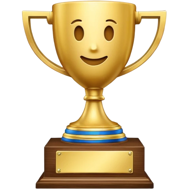 i want a participation trophy that is a completely plain and pretty small trophy that says Participation Trophy on the gold plate on the wooden base emoji