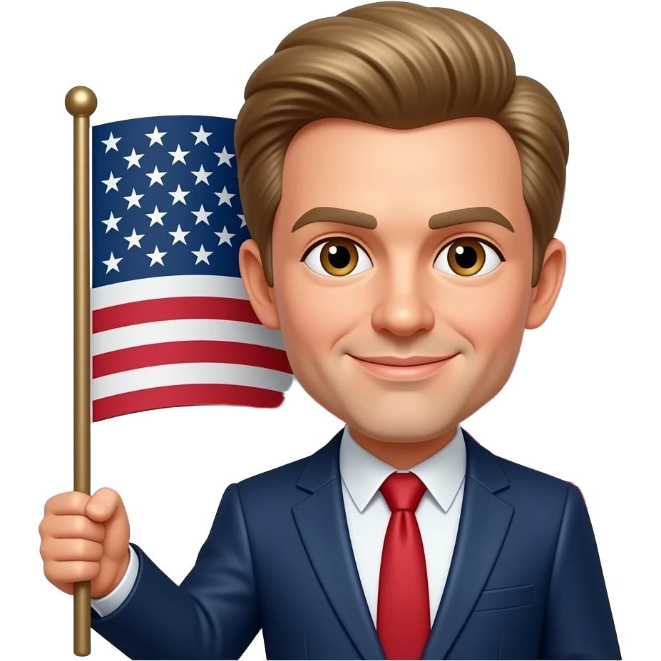 Person with the US flag emoji