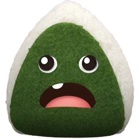 Mad onigiri emoji