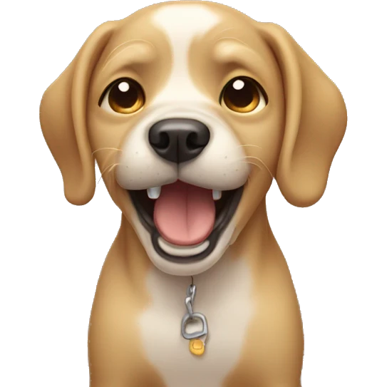 iphone dog crying  emoji