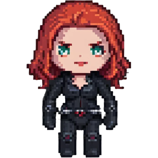 Black Widow Marvel character emoji