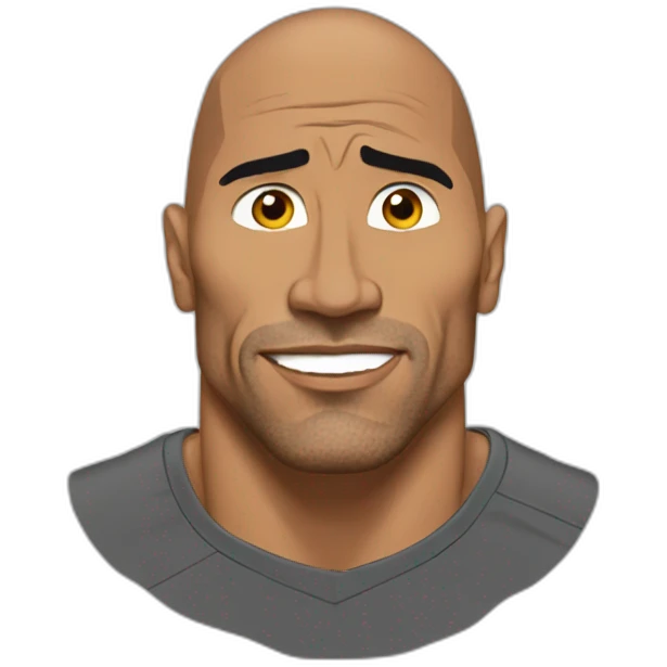 The rock sus meme emoji