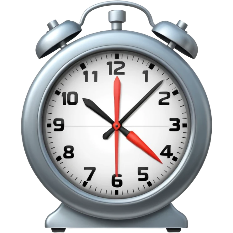 clock combined with a checklist emoji
