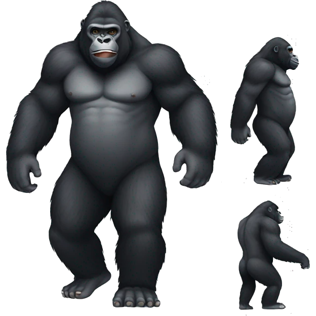 gorilla full body emoji