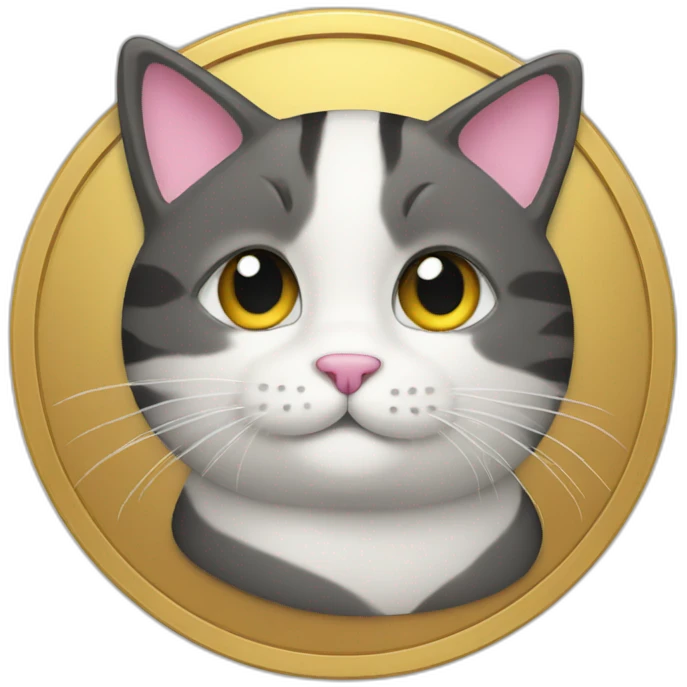 cute cat coin emoji