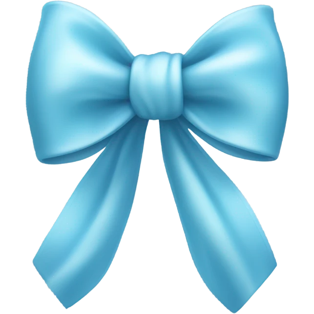 light blue bow emoji