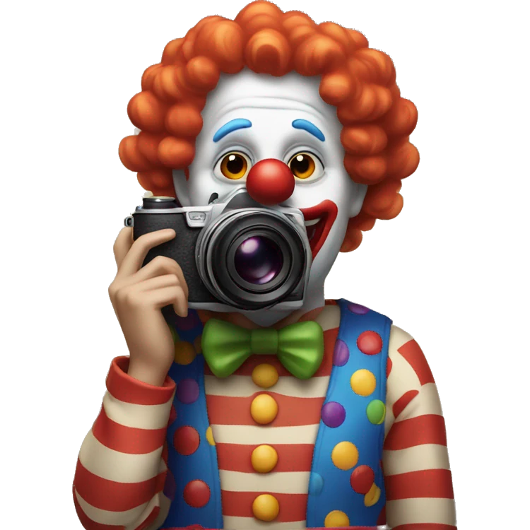 Clown with camera  emoji