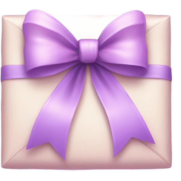 beautiful aesthetic love letter in pastel purple color with pink bow aesthetically placed  emoji