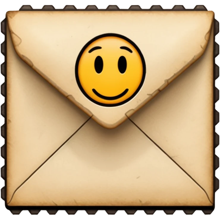 Mail note stamp emoji