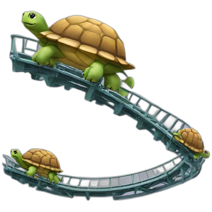 Turtle rollercoaster  emoji