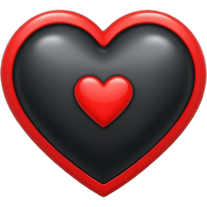Black fvrt love emoji
