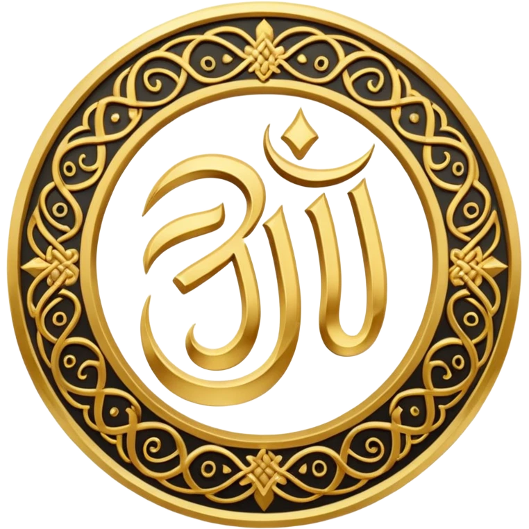 Allah Witten in Arabic emoji