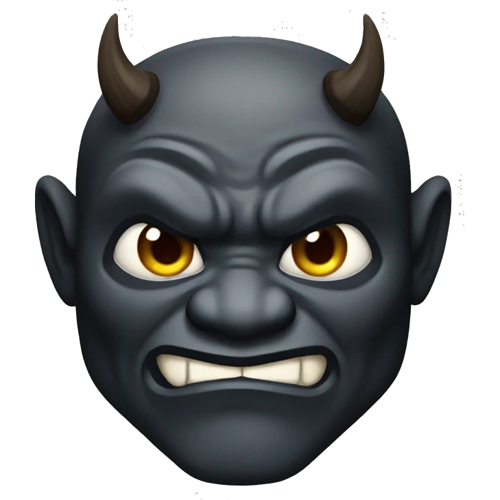 Black oni emoji