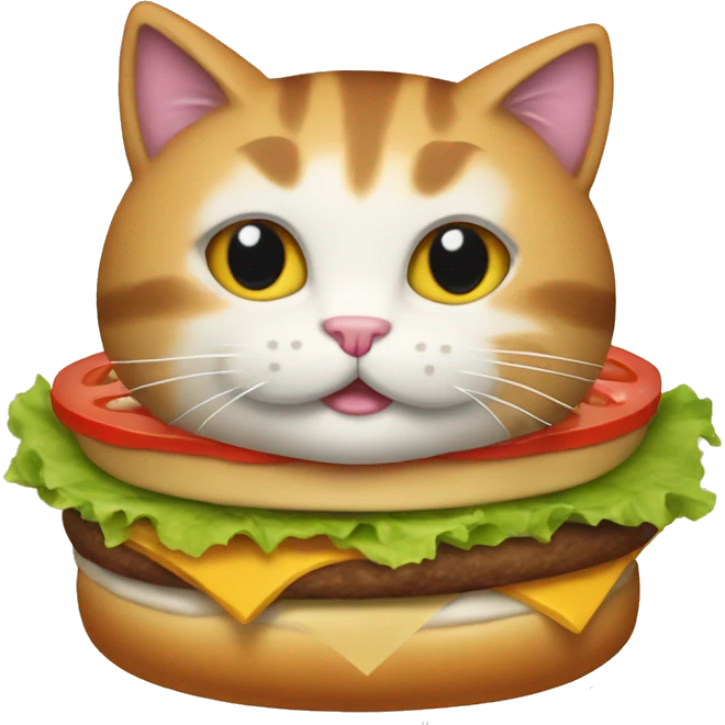 Kitty burger emoji