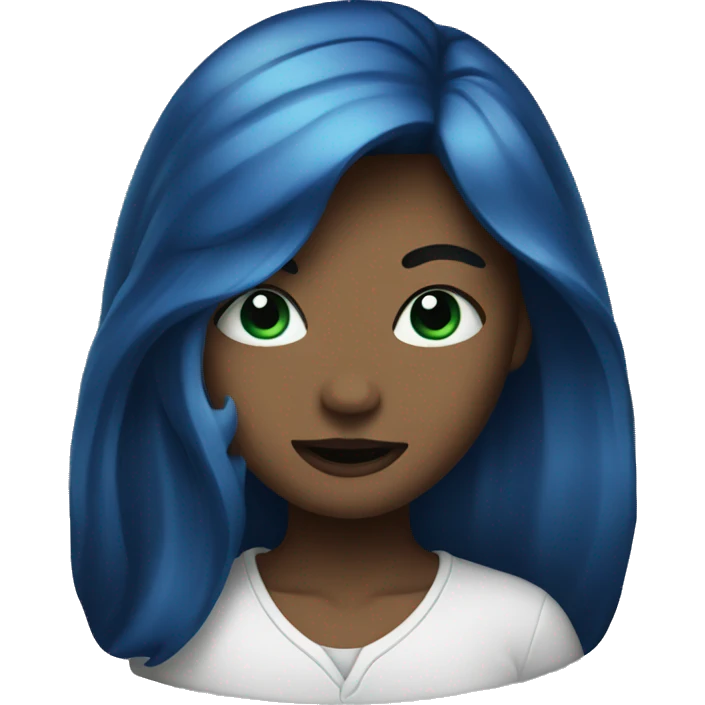 Emoji with blue lip  emoji