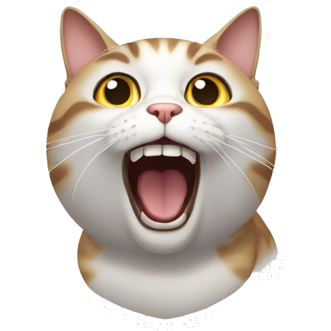 Cat being shocked emoji