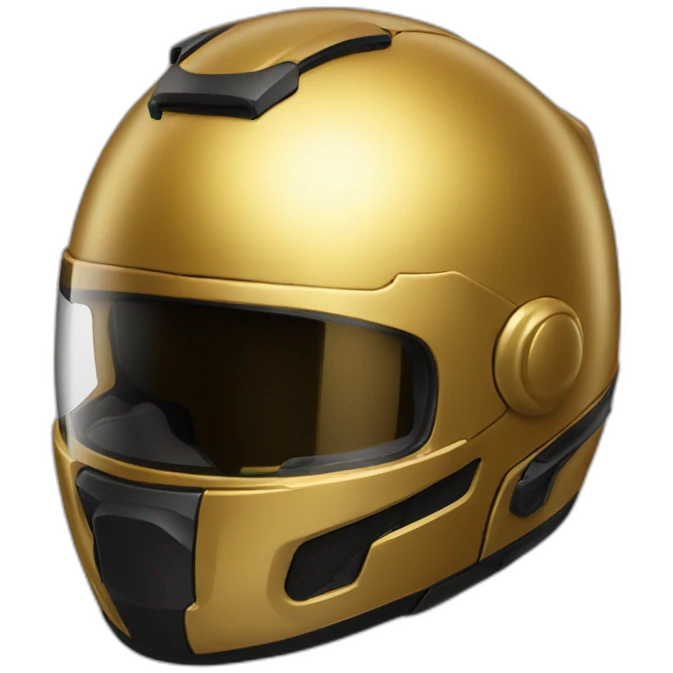 deep gold motorcyle helmet emoji