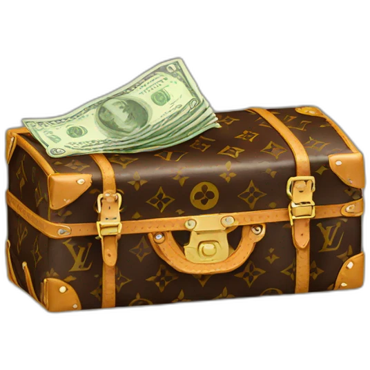 Louis Vuitton money emoji