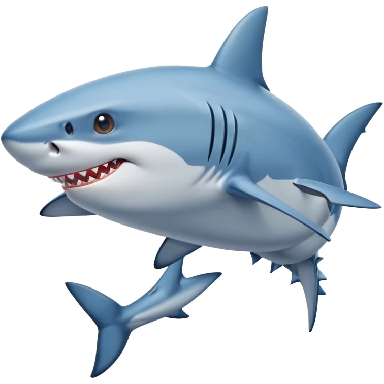 Tiburón con zapatos azules  emoji