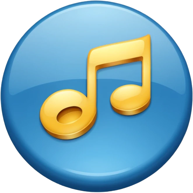 i want to create pack for discord bot music button for emoji color blue emoji
