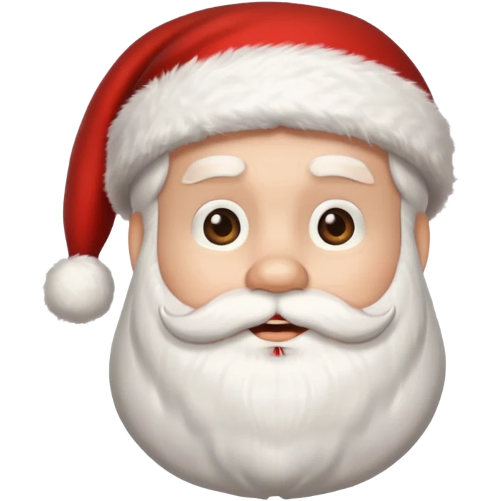 create a santa image with santa hat emoji