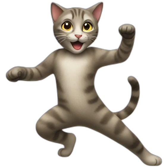 A cat dance emoji