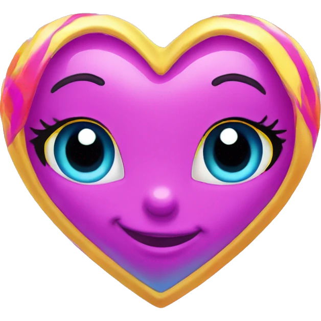 lisa frank heart emoji