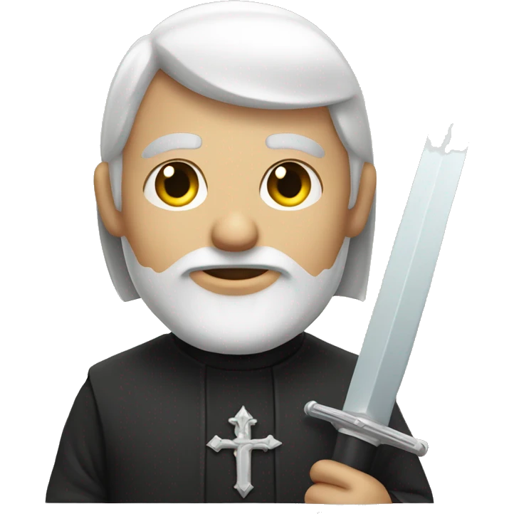 Priest with sword emoji