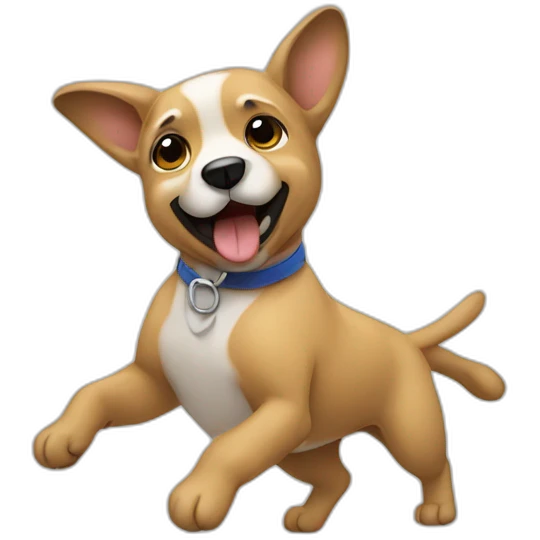 Perro bailando emoji
