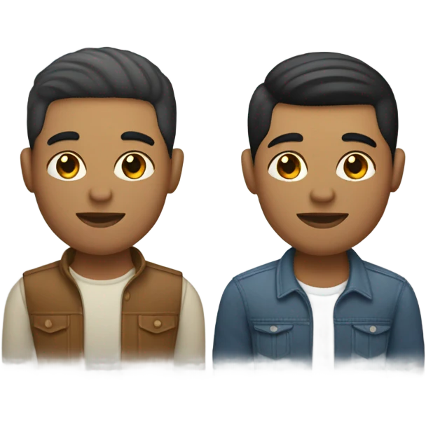 Gay Latino couple light skin emoji