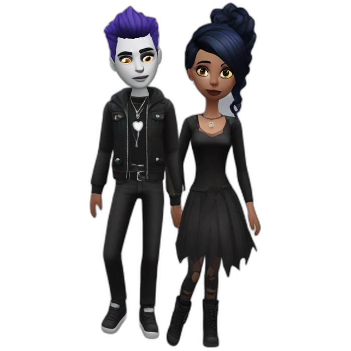 sims-4-Goth-Couple emoji