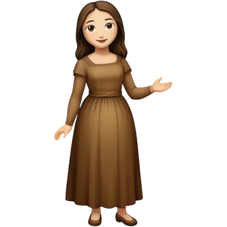 Full body Mona Lisa painting emoji