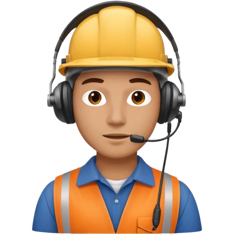 Technicians with Semi-Visual Face(one person) emoji