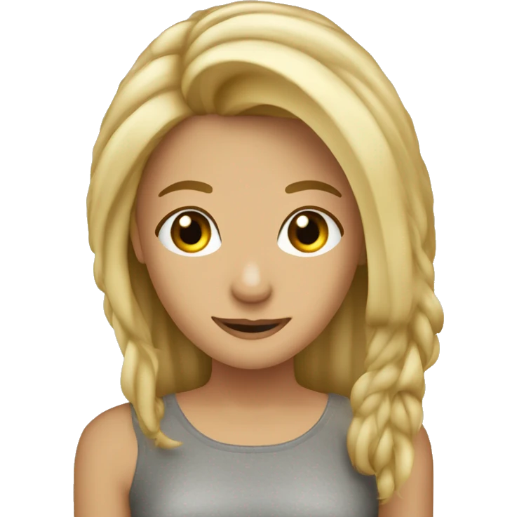 Paar was sich umarm, Mann braune lockige haare, frau blonde lange haare emoji