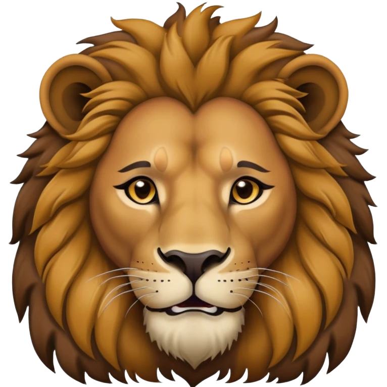 black guy on lion emoji