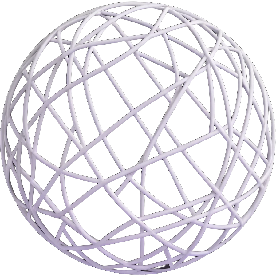 white ball designed for the invented sport bucketball covered in intersecting black lines forming a unique geometric pattern emoji