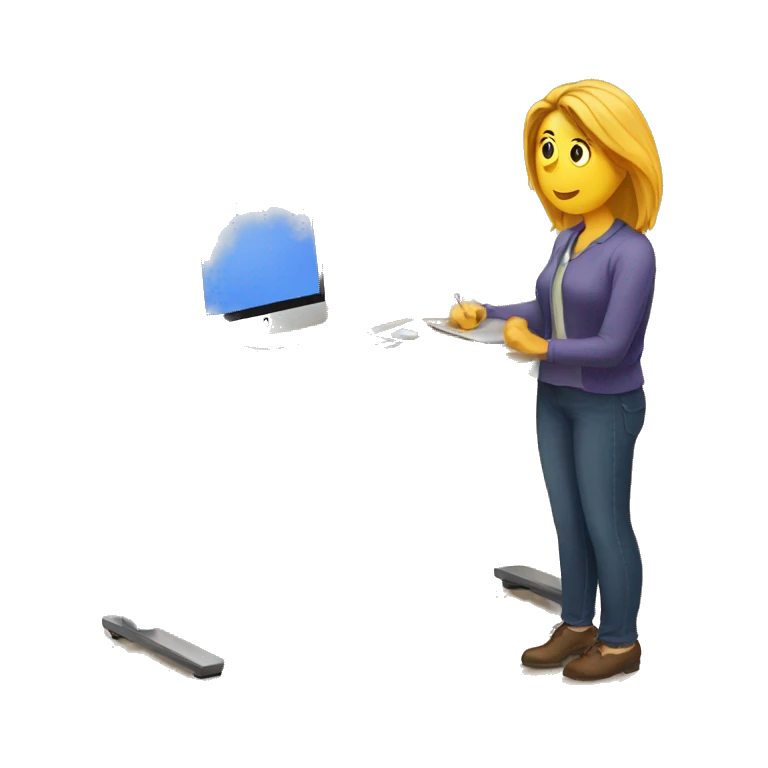 stand up desk emoji