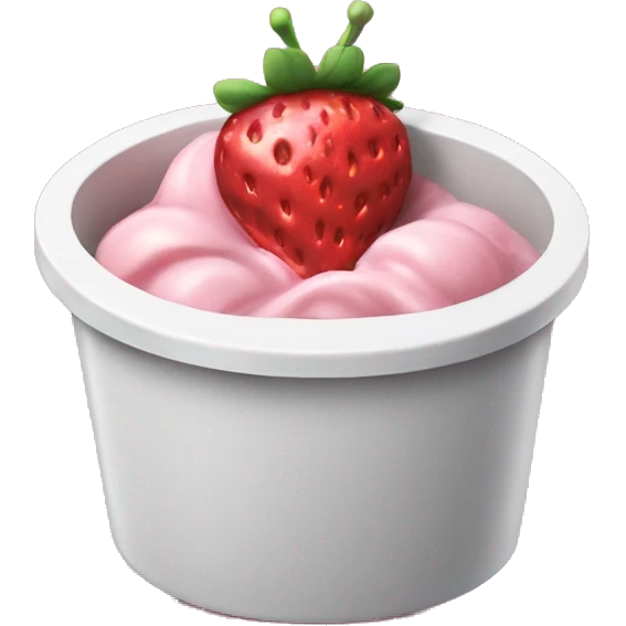  tub of strawberry icecream  emoji