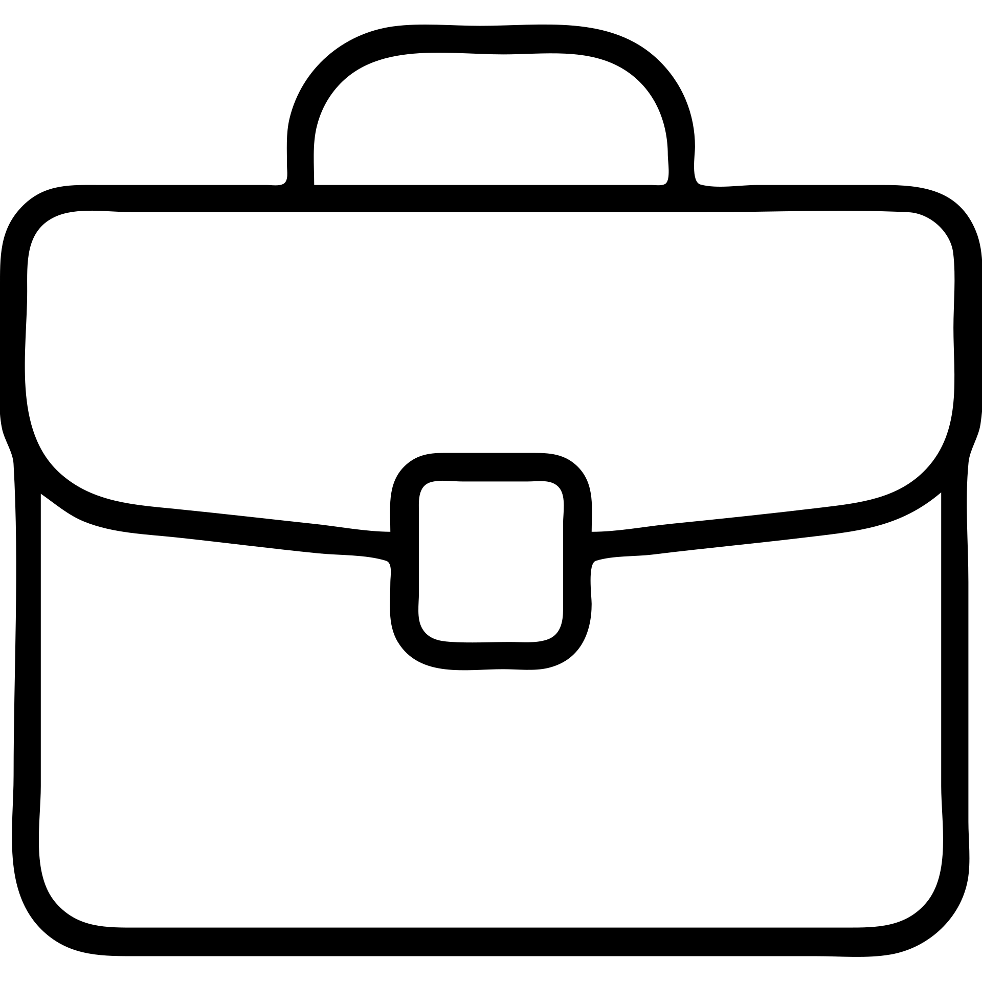 outlined briefcase icon emoji