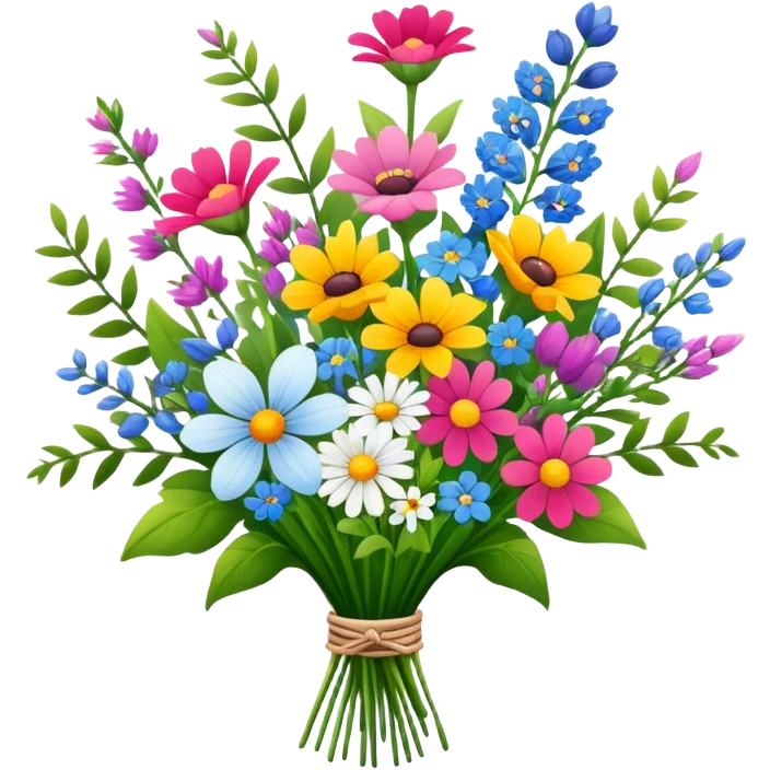 scandinavian wildflower boquet emoji