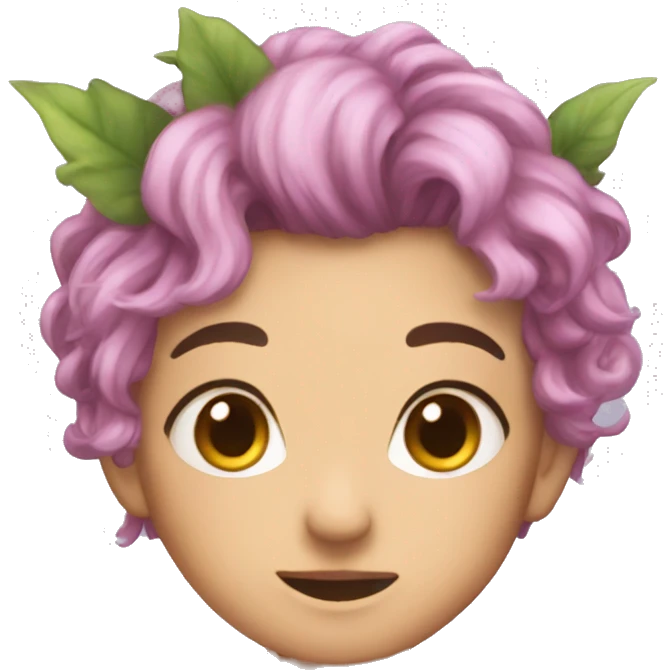 A blushing fae emoji