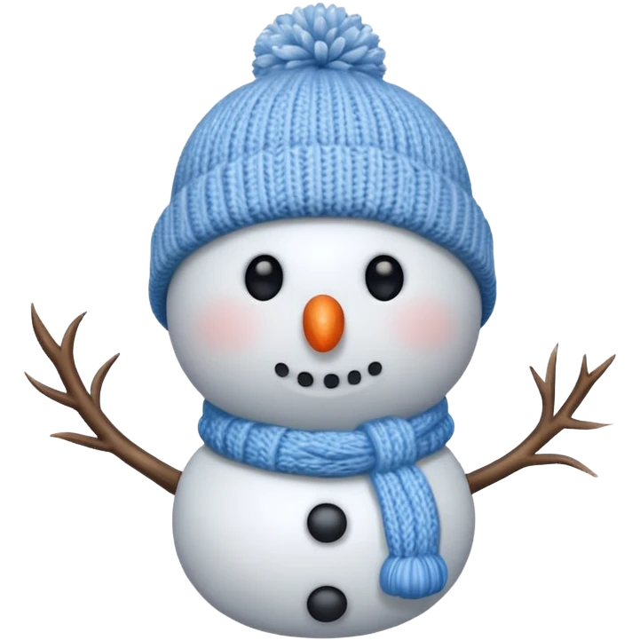 snowmen wearing cap  emoji
