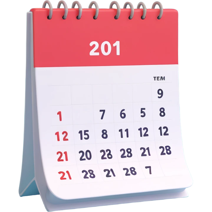 calendar week emoji
