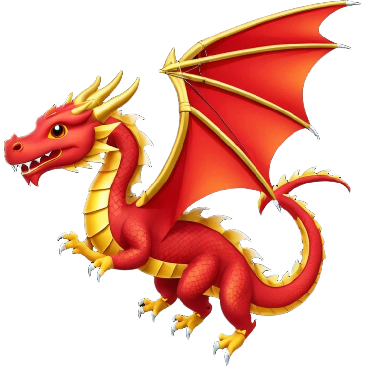 dragon type kite emoji