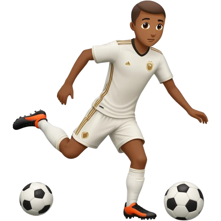 Lamine Yamal dribbling a soccer ball emoji