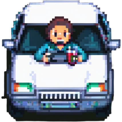 a man drinking and driving emoji