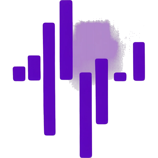 purple graph emoji