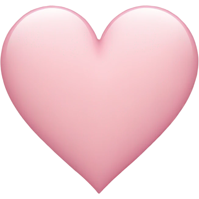 light pink heart emoji